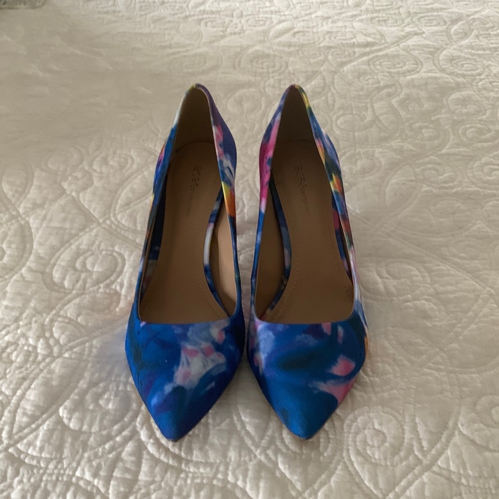 BCBG Multi color canvas pumps